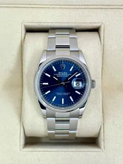 2024 ROLEX DATEJUST 36MM 126200 OYSTER BLUE DIAL