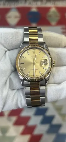 ROLEX DATEJUST 16203 2 TONE STEEL & GOLD 36MM FLUTED BEZEL