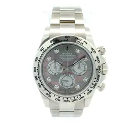 ROLEX DAYTONA 116509 18K GOLD MOP DIAL DIAMOND INDICES WATCH W/ BOX AND PAPERS