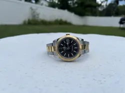 ROLEX DATEJUST 16013 BLACK STICK DIAL JUBILEE BAND TWO-TONE 36MM CIRCA 1985