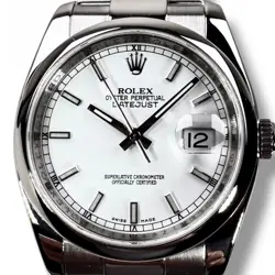 ROLEX DATEJUST 116200 36 MM WHITE DIAL
