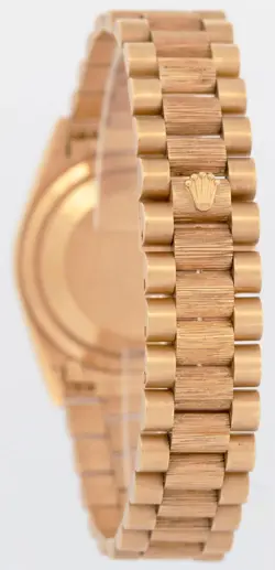 MINT 1990 Rolex Day-Date 36mm President Champagne Dial 18K Gold Bark Watch 18248