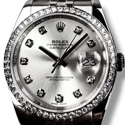 ROLEX DATEJUST 116244 FACTORY DIAMOND BEZEL & DIAL