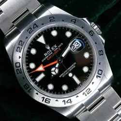 ROLEX EXPLORER II BLACK DIAL OYSTER STAINLESS STEEL MINT COMPLETE SET 226570