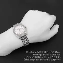 ROLEX DATEJUST 10P DIAMOND 116234G SILVER RANDOM NUMBER SECOND HAND MENS
