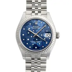 ROLEX DATEJUST 278274 AZZURRO BLUE FLORAL MOTIF #RI115