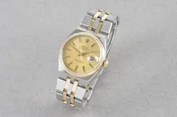 ROLEX OYSTERQUARTZ DATEJUST STEEL & GOLD REF. 17013 CIRCA 1984
