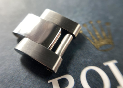 GENUINE ROLEX YACHTMASTER LADIES LINK BUCKLE SS 12.2MM SILVER
