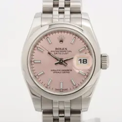 ROLEX DATEJUST 179160 SS SS AT PINK-FACE 2 EXTRA LINKS
