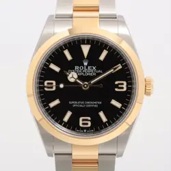 ROLEX EXPLORER I 124273 SS×YG SS×YG AT BLACK DIAL