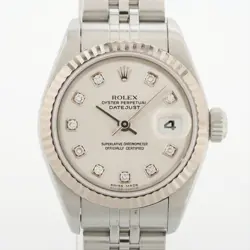 ROLEX DATEJUST 79174G SS×WG SS AT SILVER-FACE 1 EXTRA LINK