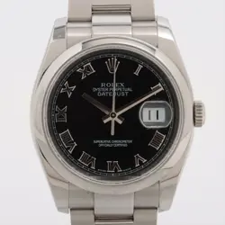 ROLEX DATEJUST 116200 SS SS AT BLACK DIAL