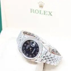 ROLEX 26MM OYSTER PERPETUAL BLACK CONCENTRIC ARABIC LADY DATEJUST REF: 179174
