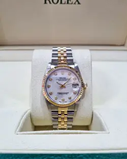 ROLEX DATEJUST AUTOMATIC MOTHER OF PEARL FACE 31MM SS JUBILEE BRACELET 68273