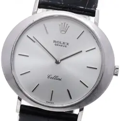 ROLEX 3758 CELLINI K18WG CAL.1600 HAND WOUND 837925 USED