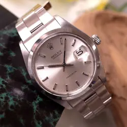 ROLEX 6694 OYSTER DATE PRECISION 1973 SS ENTRACTED BREATH HAND WOUND WATCH ROLE