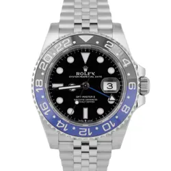 NEW UNWORN PAPERS ROLEX GMT-MASTER II BATMAN JUBILEE 40MM STEEL 126710 BLNR BOX