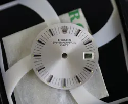 DIAL ROLEX OYSTER PERPETUAL DATE SILVER