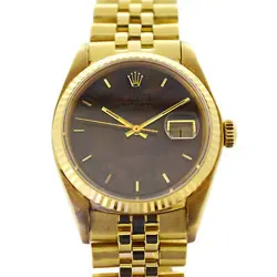 ROLEX DATEJUST MAHOGANY
