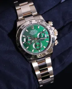 ROLEX DAYTONA JOHN MAYER GREEN DIAL 116508 FULL SET