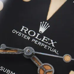ROLEX SUBMARINER 5513 Black Borderless maxi dial all tritium 58 Number antiq...