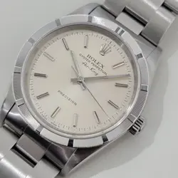 MENS ROLEX PRECISION REF 14010 AIR KING 35M 1990S AUTOMATIC W PAPER RA478