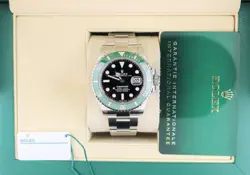 2021 ROLEX SUBMARINER STARBUCKS 126610LV BLACK DIAL SS OYSTER WITH PAPERS 41MM