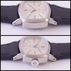 ROLEX 2647 K18 750WG TRANSFORMABLE TELEVISION HEXAGONAL PRECISION WRIST WATCH