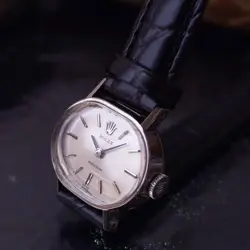 ROLEX 2639 K18 750WG HORIZONTAL OVAL PRECISION LADIES HAND-WOUND CAL.1400 WATCH