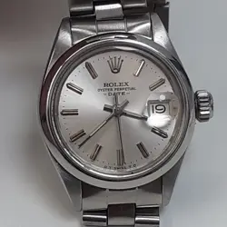 ROLEX LADIES DATE 26 MM STEEL OYSTER AUTOMATIC WATCH 6916 CIRCA 1974
