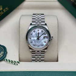 ROLEX DATEJUST 31 NEW 2025 MOTHER OF PEARL DIAMOND DIAL STAINLESS STEEL JUBILEE