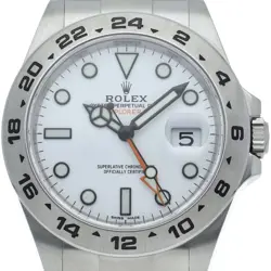 ROLEX EXPLORER 2 WATCH 216570 STAINLESS STEEL MENSWATCH WHITE USED
