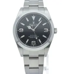 ROLEX Explorer 1 early model 214270 Stainless Steel mensWatch black USED