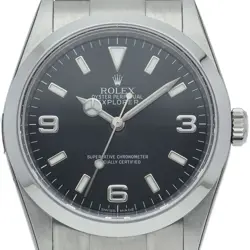 ROLEX EXPLORER 1 ROULETTE 114270(Z) STAINLESS STEEL MENSWATCH BLACK USED