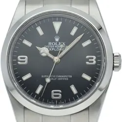ROLEX EXPLORER 1 114270(F) STAINLESS STEEL MENSWATCH BLACK USED