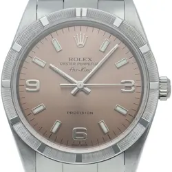 ROLEX AIR KING 14010(P) STAINLESS STEEL MENSWATCH PINK USED