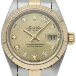 ROLEX DATEJUST LADIES WATCH 10P DIAMOND 79173G(P) K18YG/STAINLESS STEEL WOME...