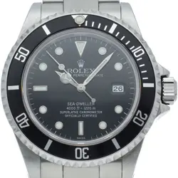 ROLEX SEA-DWELLER 16600(A) STAINLESS STEEL MENSWATCH BLACK USED