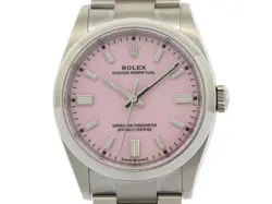 ROLEX OYSTER PERPETUAL 36 126000 OYSTER CANDY PINK COLOR AUTOMATIC #021