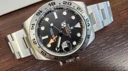 ROLEX EXPLORER II WATCH 216570 AUTOMATIC STEEL BLACK DIAL 42MM