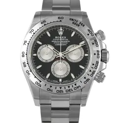 ROLEX DAYTONA BLACK DIAL WHITE GOLD WATCH 126509