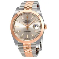 ROLEX DATEJUST 41 SUNDUST DIAL STEEL AND 18K EVEROSE GOLD AUTOMATIC MEN'S WATCH