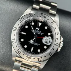 ROLEX EXPLORER II 16570 BLACK DIAL STAINLESS STEEL AUTOMATIC 40MM WATCH - 2000