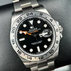 ROLEX EXPLORER II 216570 BLACK DIAL STAINLESS STEEL AUTOMATIC 42MM WATCH - 2021