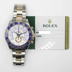 2017 ROLEX YACHT-MASTER II, 116681, 44MM,  STEEL & GOLD, WHITE DIAL, OYSTER B...