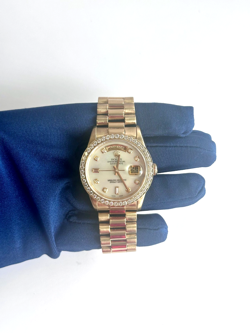 ROLEX DAY-DATE 36MM 18K GOLD PRESIDENTIAL DIAMOND BEZEL