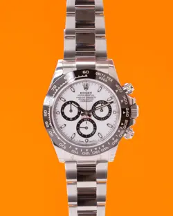 UNWORN STICKERED ROLEX COSMOGRAPH DAYTONA 40MM 116500LN PANDA CHRONOGRAPH CERAMI