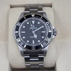 2006 MINT ROLEX SUBMARINER NO-DATE BLACK STAINLESS STEEL 40MM 14060M