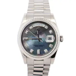 ROLEX DAY-DATE 36MM MOP DIAL WATCH 118239