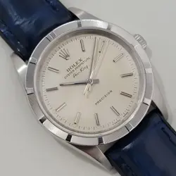 MENS ROLEX PRECISION REF 14010 AIR KING 35M 1990S AUTOMATIC W PAPER SWISS RA478B